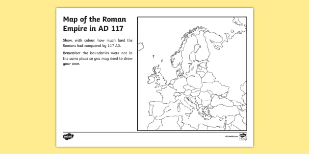 Spread Of The Roman Empire Map Worksheet Rome Greece Resource