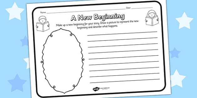 A New Beginning Reading Comprehension Activity a new 