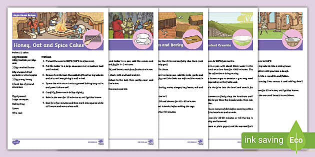 Anglo Saxon Food Recipes KS2 Primary Resource Pack - Twinkl