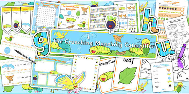 The Crunching Munching Caterpillar, Read a loud stories, Children's  stories