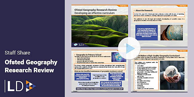 ofsted geography research paper