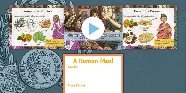 primary homework help romans food