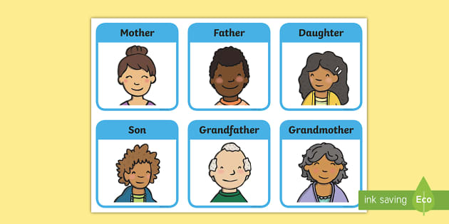 Family Members Role Play Badges (teacher made) - Twinkl