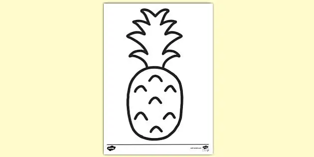 Free Cute Pineapple Colouring Page Colouring Sheets