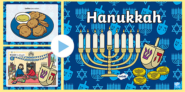 Hanukkah Presentation PowerPoint for Kids | Twinkl USA