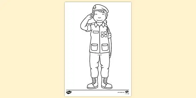 soldier coloring pages for children
