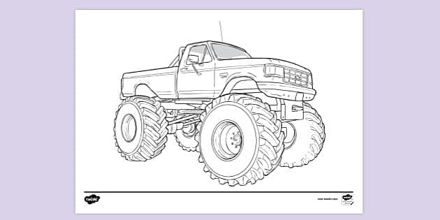 free chevy truck coloring pages