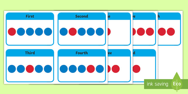 Ordinal Number Flashcards Teacher Made Twinkl