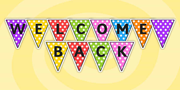 Welcome Back Bunting - welcome back, bunting, classroom bunting