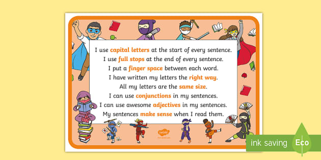 How To Make A Super Sentence Checklist Teacher Made