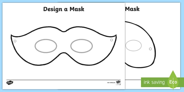Mask outline, KS3-5 English
