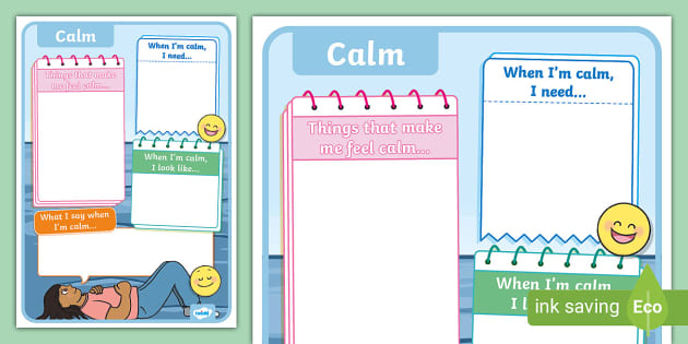 Calm Chart (teacher made) - Twinkl