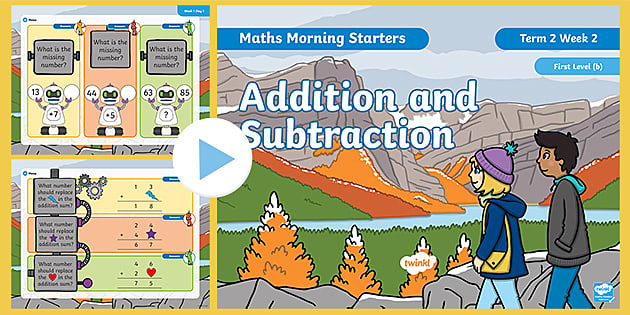 Maths Morning Starters First Level (b) Term 2 Week 2 PowerPoint