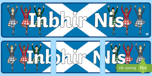 Inverness (Inbhir Nis) Display Banner Gaelic (teacher made)