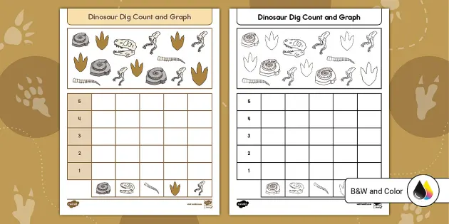 Dig that Dinosaur Game  Printable Game Boards, Skills Sheets