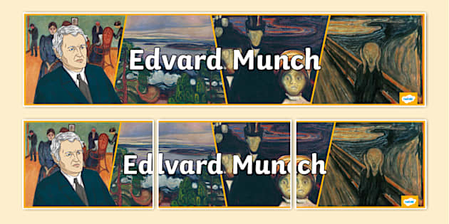 Edvard Munch Display Banner - Twinkl - KS2 (teacher made)