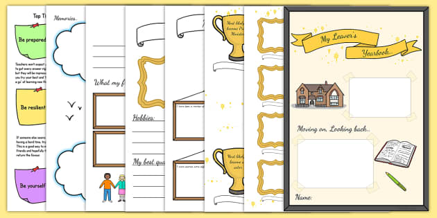 My Yearbook Activity Pack - Year 6 Leavers Book