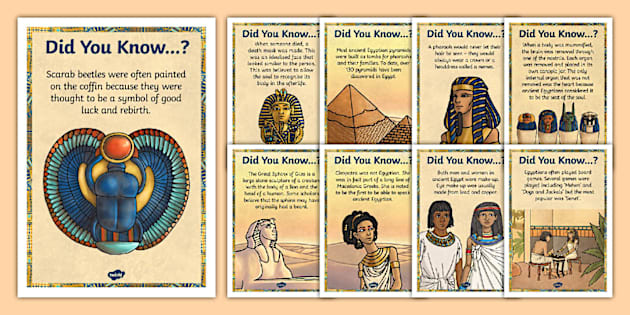 Ancient Egypt Fun Facts Posters - Teacher Made Resources