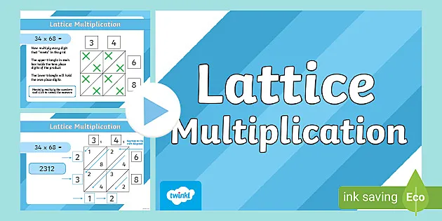 lattice method multiplication blank worksheet