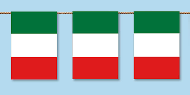 thumbnail image 2 of Italy Fan Bunting Flag – 1.5x5 Feet – 100D Woven Poly Nylon – Grommets – Trade Winds 2 of 6