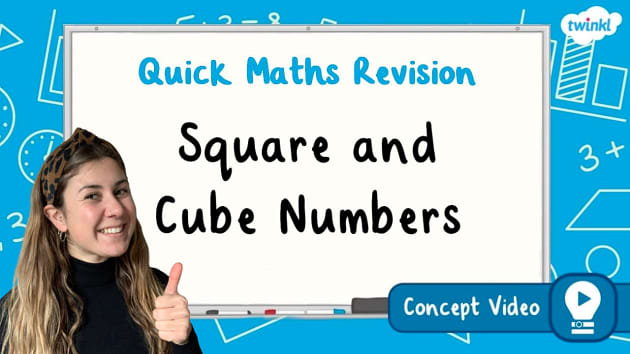 FREE! - 👉 Square and Cube Numbers | KS2 Maths Concept Video