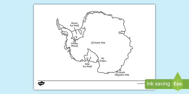 FREE! - Map of Antarctica Colouring Sheet (teacher made)