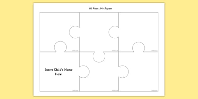 All About Me Puzzle - ESL All About Me Resources - Twinkl