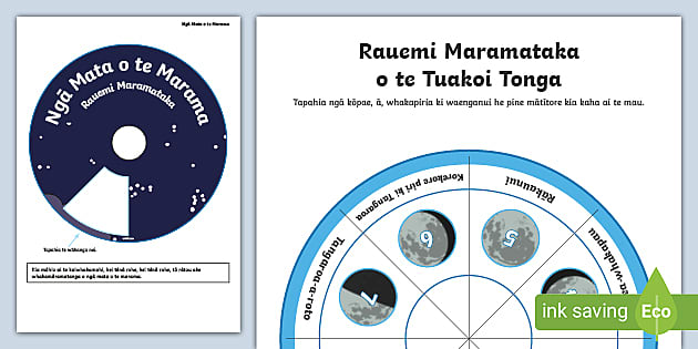 Rauemi maramataka tuakoi o te tonga - Twinkl