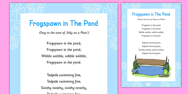 Frogspawn in the Pond Song (Hecho por educadores) - Twinkl