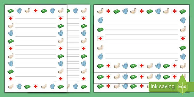 first aid clipart borders