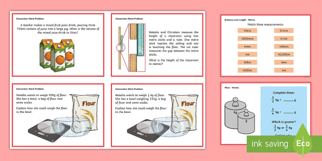 Year 5 Measurement Converting Measures Maths Mastery Challenge