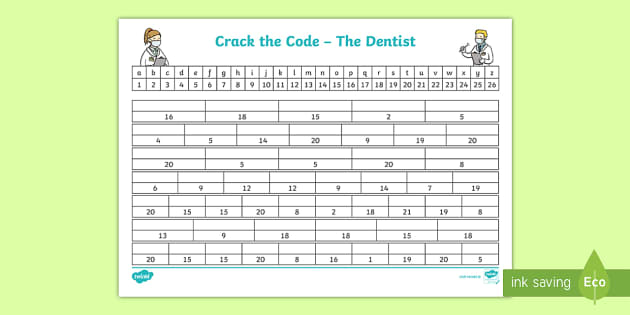 Crack the Code Worksheet / Worksheet (Teacher-Made) - Twinkl