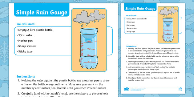 School Weekly Rainfall And Temperature Chart Teacher Made - Diy Rain Gauge Tutorials For Beginners