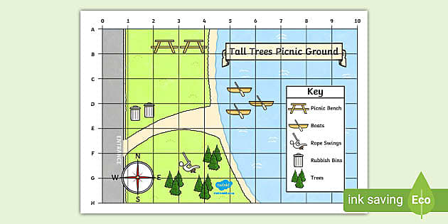 geography map skills worksheets pdf picnic ground map