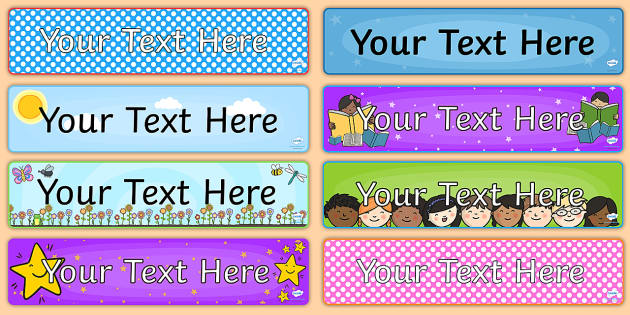 Editable Classroom Banners Primary Teaching Resources