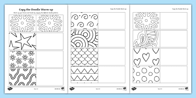 Copy the Doodle Warm-up Activity (teacher made) - Twinkl