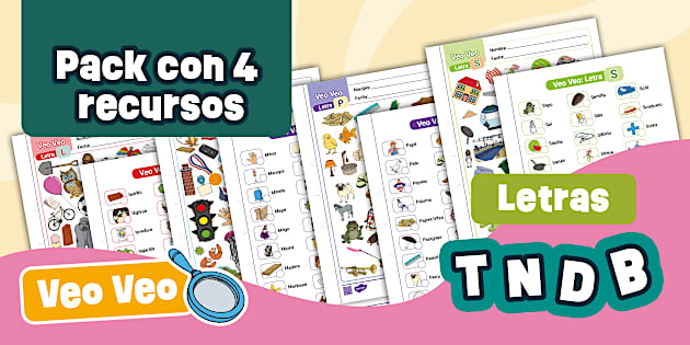 Pack: Veo Veo - Consonantes M - L - P - S