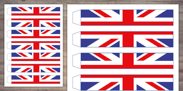 Union Jack Paper Chains | Twinkl Party (teacher made)