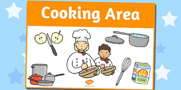 FREE Cooking Area Sign Hecho Por Educadores   T M 1803 Cooking Area Sign 