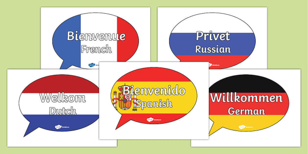 Welcome in Different Languages | Classroom Display - Twinkl