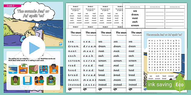 Grade 2 Phonics -ea Spelling Pack (teacher made) - Twinkl