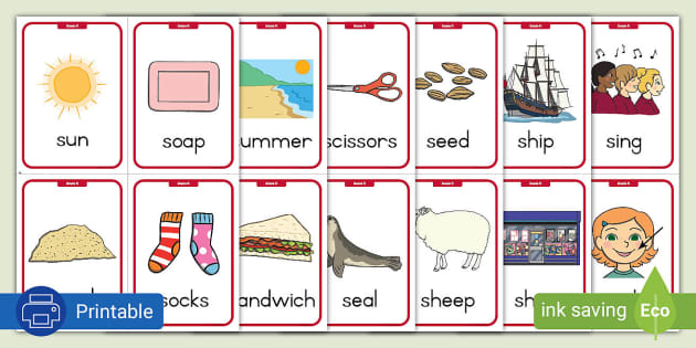 Gr. R Phonics: S Flashcards (professor Feito) - Twinkl