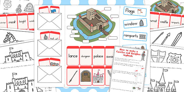 Castles And Knights Lapbook Creation Pack Teacher Made