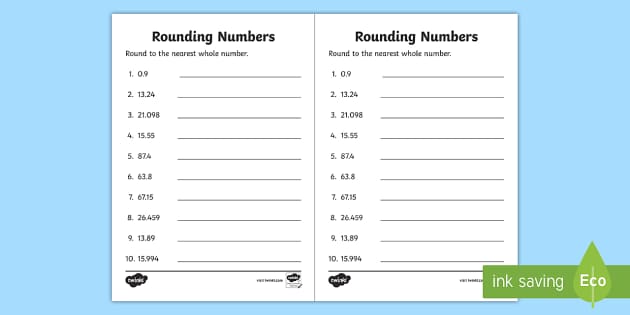 Rounding Decimal Numbers 