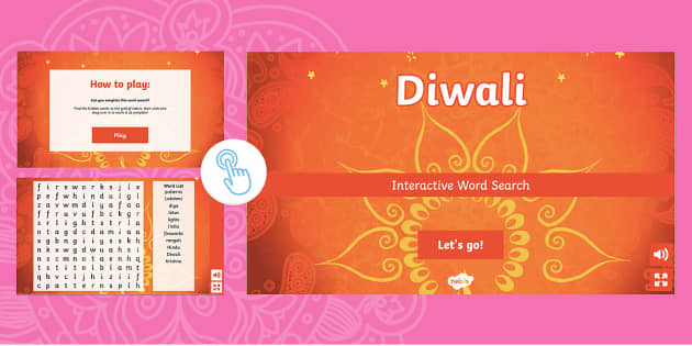 Diwali Interactive Word Search (teacher Made) - Twinkl