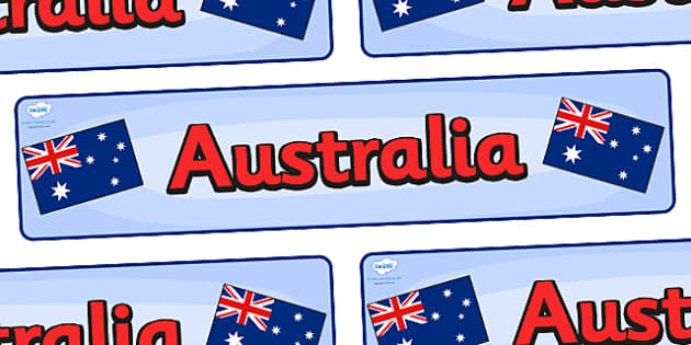 FREE! - Australia Display Banner (teacher made) - Twinkl