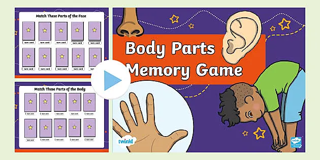 Body Parts Game Toy Educational Childrens Kids Memory Learning Fun Gift Activity 