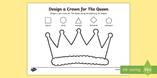 Design a Crown for The Queen Worksheet / Worksheet