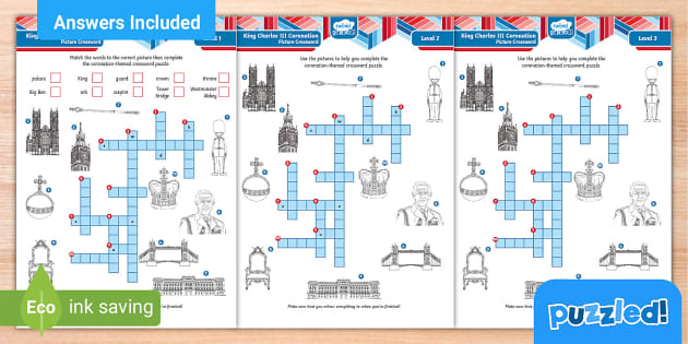 King Charles III Coronation Crossword Twinkl Puzzled