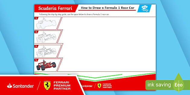 FREE! - Scuderia Ferrari F1: How to Draw a Formula One Race Car